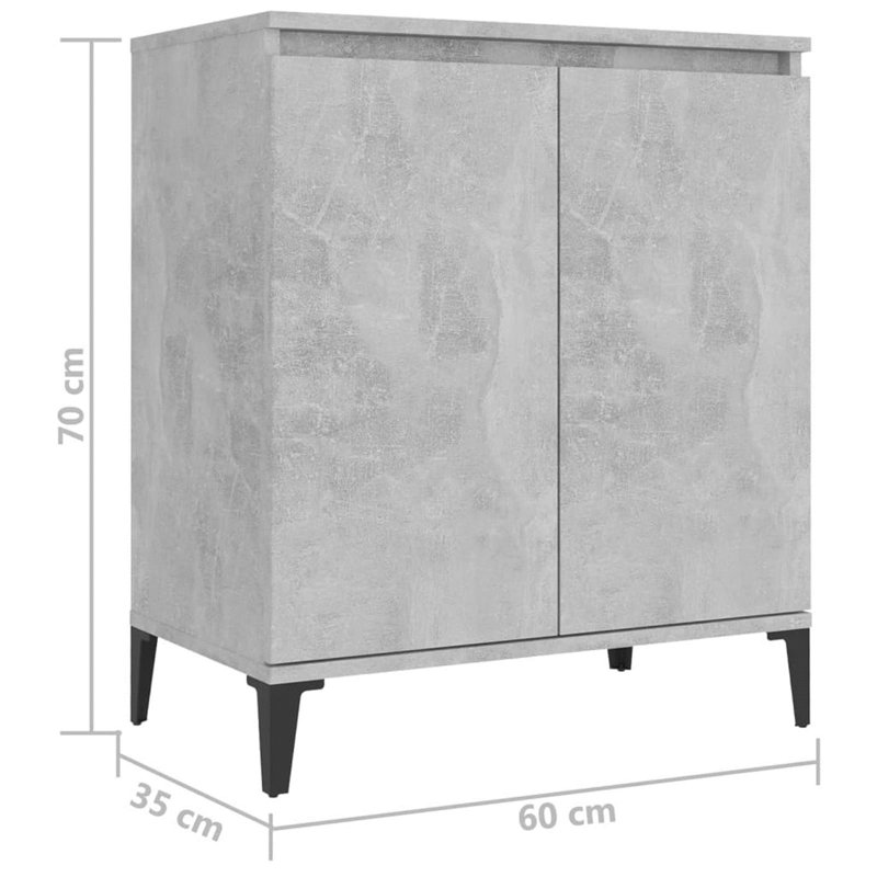 Gieze 60cm Sideboard, Concrete Grey