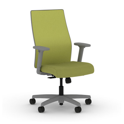 HON Ignition 2.0 Mid-Back Task Chair, Standard Tilt, Titanium Frame, Pear
