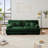 Cloud Couch 2 Seater Sofa For Living Room, Chenille 2 - Seat Sofa With 2 Lumbar Pillows And 2 Throw Pillows,Chenille Green-845411996