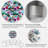 Red Blue and Green Elements - Patterned Wall Clock-454396622