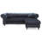 Nola Velvet L-Shaped Sectional Reversible-1393727351