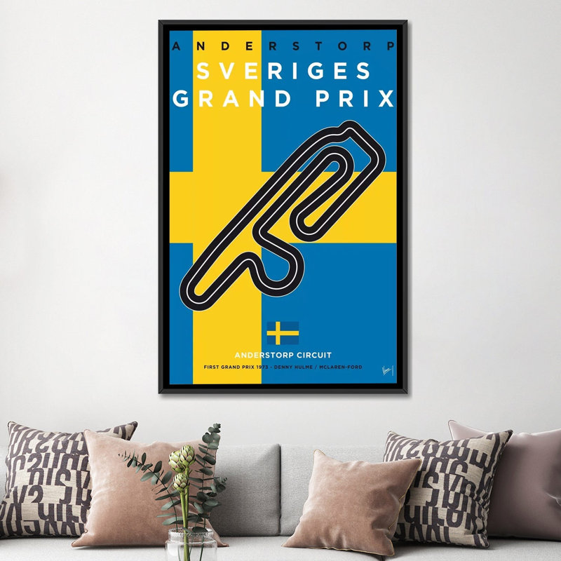 Impression sur toile, "Minimal Movie", H 26 po x l 18 po x P 1,5 po, Toile avec cadre noir, Pas de tapis