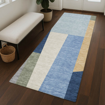 Tapis géométrique intérieur / extérieur lavable à la machine Chantille ACN2446