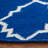 Stahl Hand Woven Flat Weave Wool/Cotton Geometric Rug in Blue/White-424424289