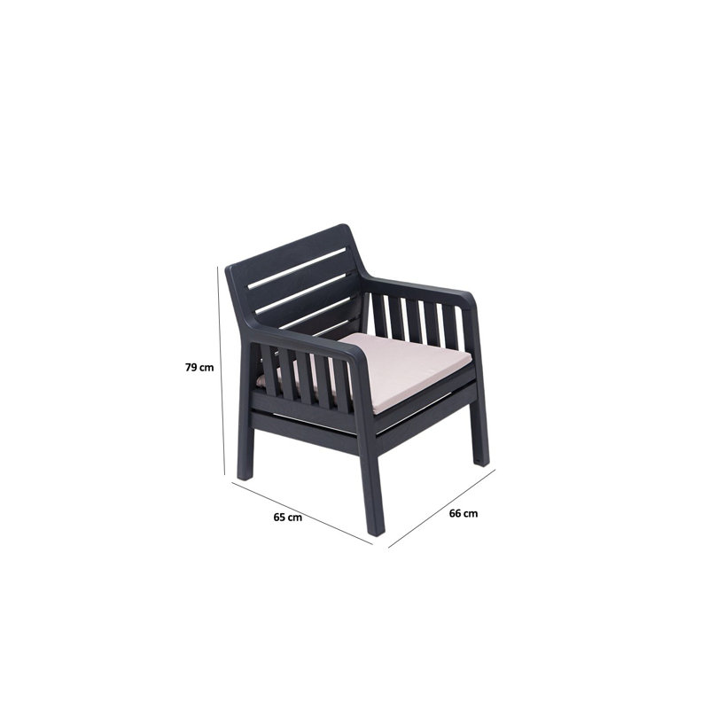 Cardamom 4 - Person Patio Dining Set with Rectangular Table