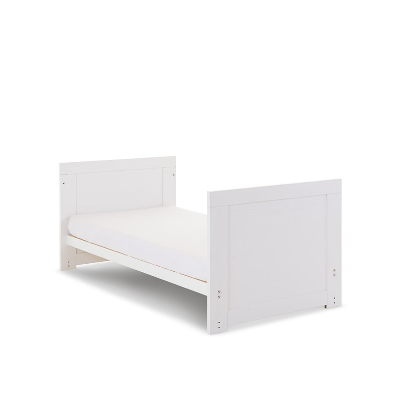Nika Cot Bed 2-Piece Nursery Furniture Set, White Wash