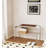 Mid - Century Modern Carbon Steel Shoe Bench with Solid Wood Seat