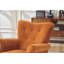 Chaise berçante à haut dossier pour chambre de bébé, siège rembourré confortable en tissu berçant, fauteuil à haut dossier moderne