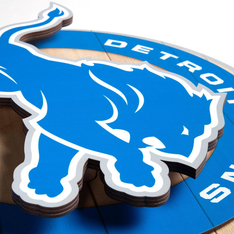 NFL Detroit Lions 3DX Circle Wall Art