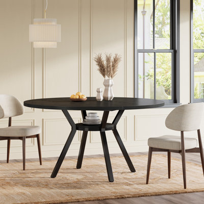 Round Metal Base Dining Table