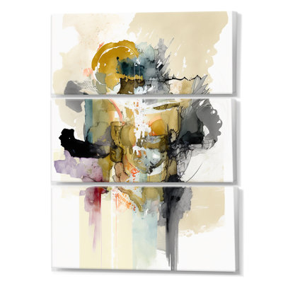 Alizarin Order On Canvas 3 Pieces Print