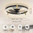 Kordae Flush Mount Dimmable Ceiling Fan with LED Lights-1850629-12551997