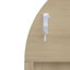 Garde-manger arqué de 70,28 po de hauteur, armoires de cuisine en bois de style campagne moderne, armoire de rangement arquée avec tablettes réglables, armoire polyvalente