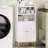Mini Floor Cabinet with 2 Door and Shelves