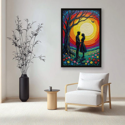 Canvas Wall Art The Lovers Tarot Wall Art, Mystical Garden Art Print, Occult Poster-1 Vintage Poster Print Home Decor