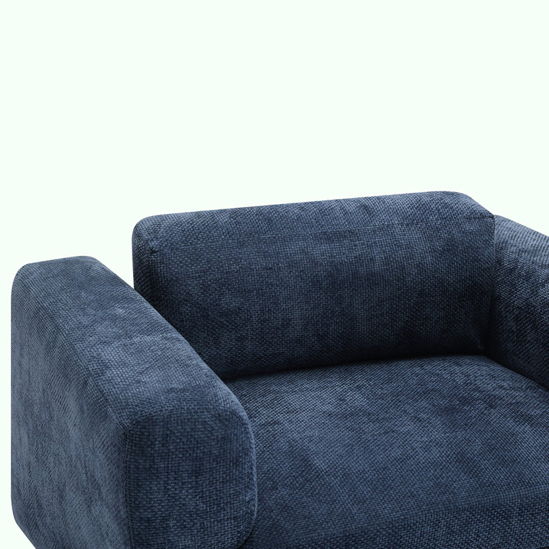 Canapé simple moderne surdimensionné, Bleu