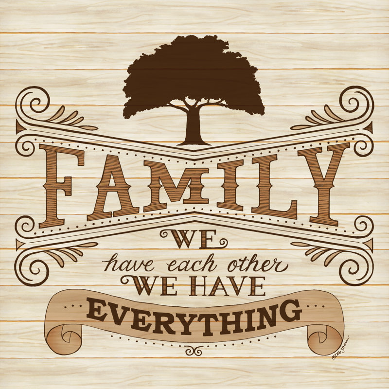 «Family» par Deb Strain - impression, Toile tendue, No, H 30 po x l 30 po