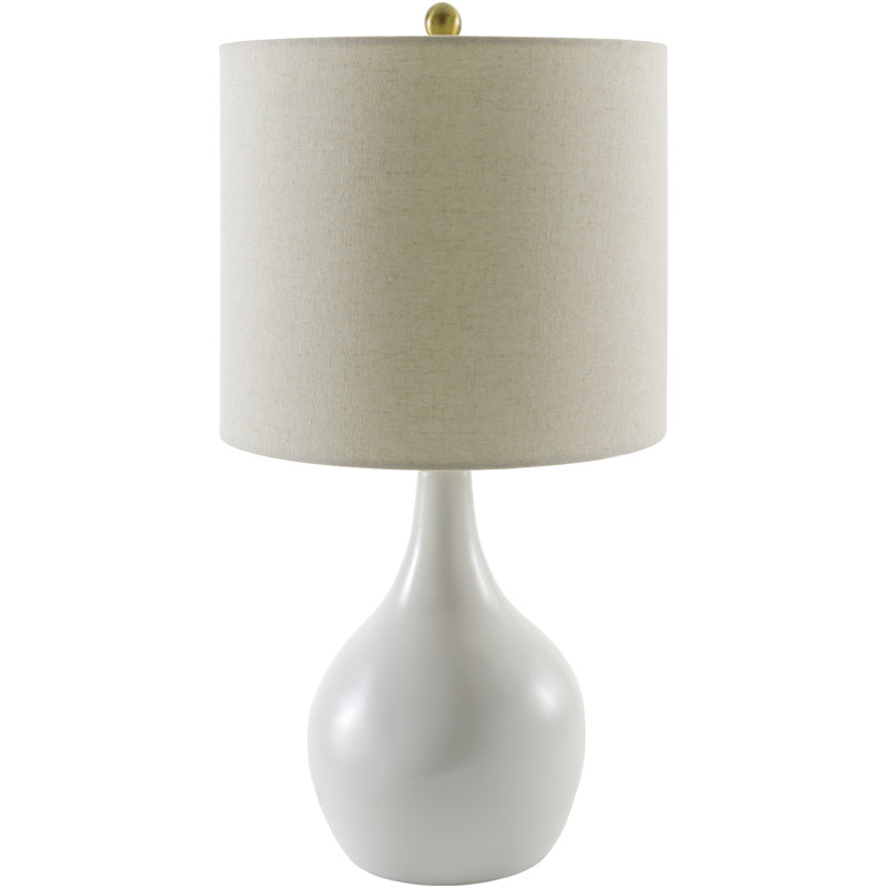 Jeselle Ceramic Table Lamp, Cream