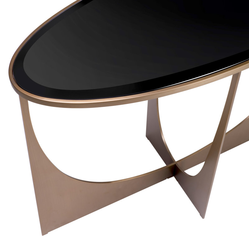 Elegance 39.96'' Glass Top Console Table