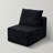 Kapellen 29.13''W Upholstered Armless Accent Chair with Throw Pillow Corduroy Couches for Sectional Sofa-118032387-129351401