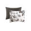 Lit simple / simple TG - édredon floral, traitement anti-odeur, édredon simple et coussin floral, doux, odeur