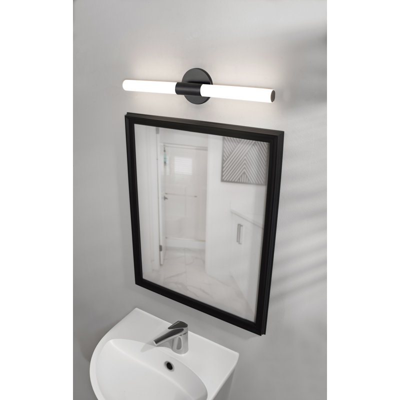 Éclairage DEL pour coiffeuse - 61 cm (24 po) - Noir, H 5 po x l 24 po x P 2,68 po, Noir