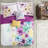 Blue Bedding With Floral Comforter, Full/Queen Size Floral, Quilt