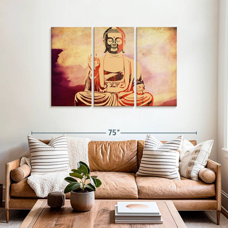 Leisha Warm Buddha, 36" H x 57" W