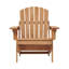 Chaise Adirondack pliante en bois surdimensionnée avec dossier et siège pré-assemblés