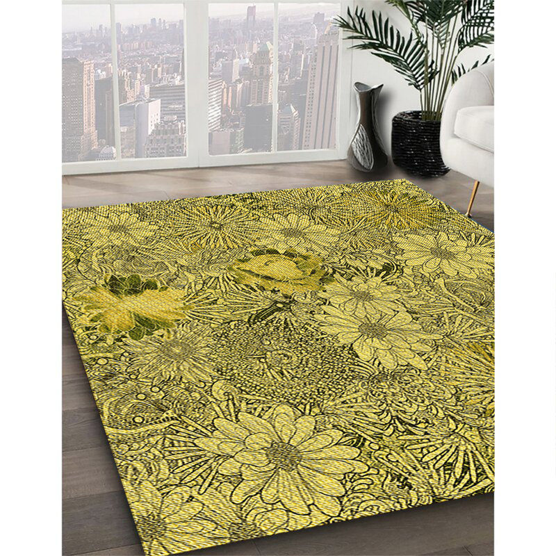 Floral Indoor Rug, Rectangle 4' x 6'