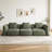 Italian Light Luxury Design Green Sofa