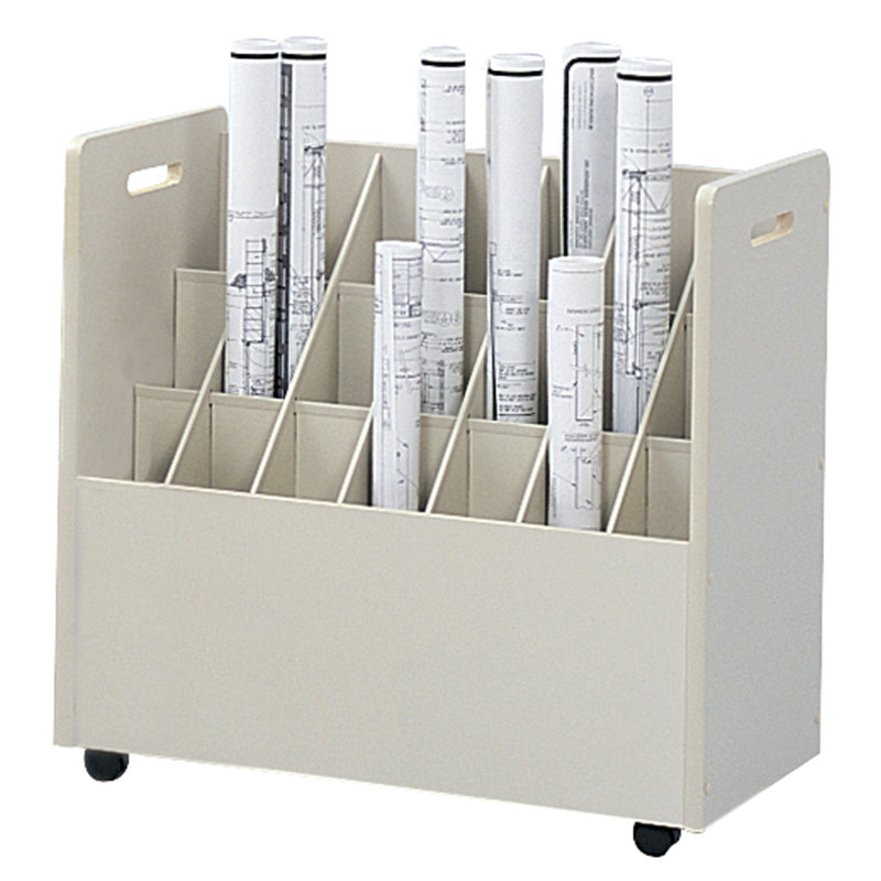 Chariot de classement mobile roll file