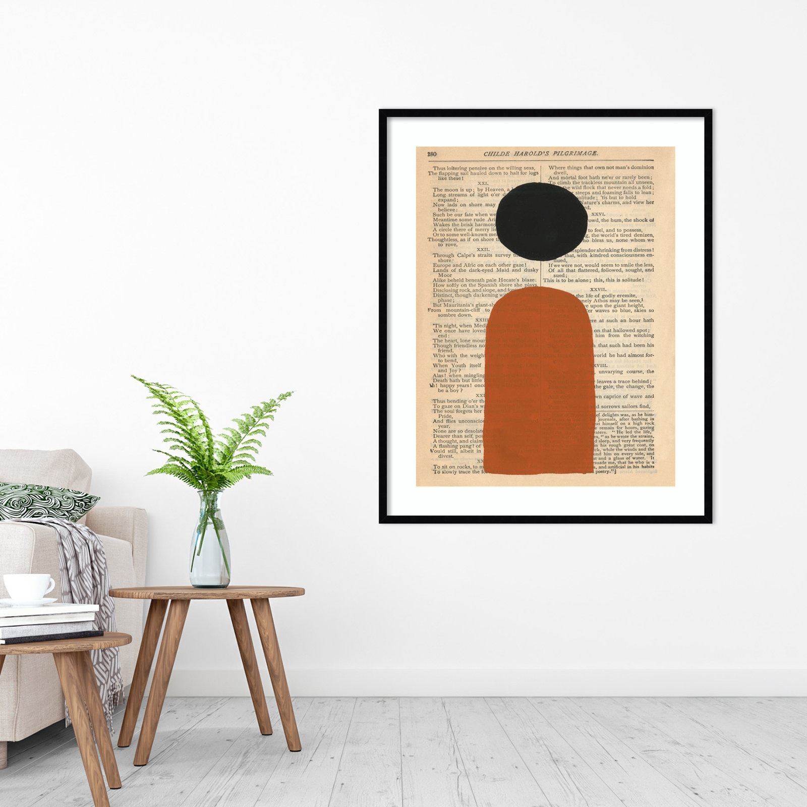 Modern Prose by W. Stramel, Black, 33" W x 41" H