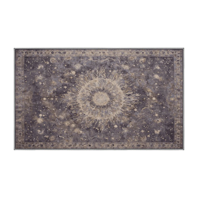 Machine Washable Gray Area Rug