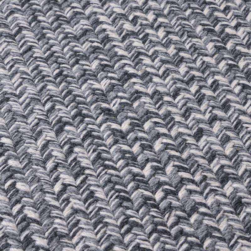 Tapis gris tressé Guntram, Rectangle 7 pi x 9 pi