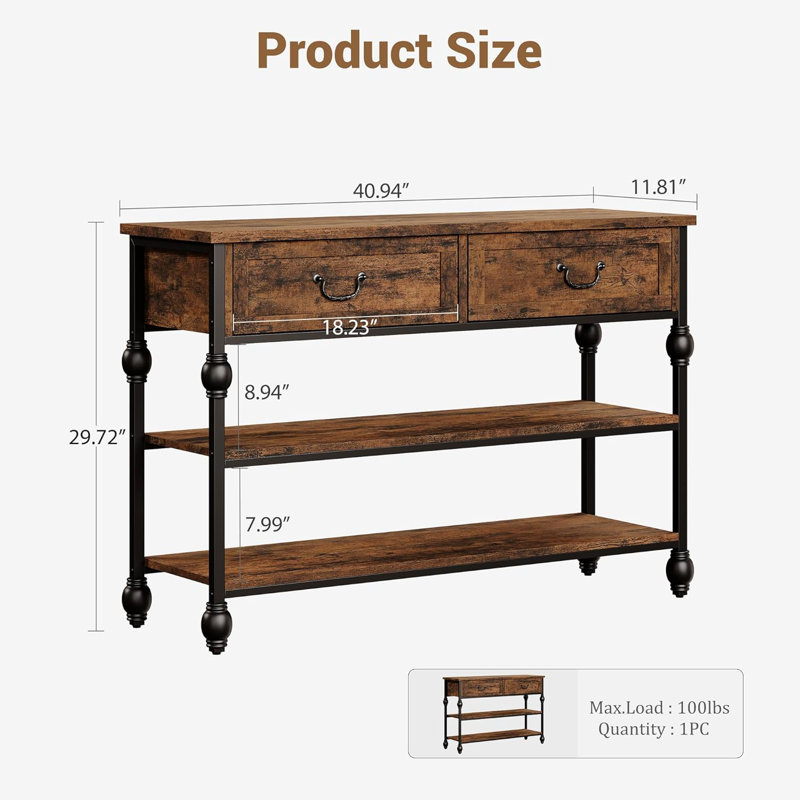 103.9cm Console Table