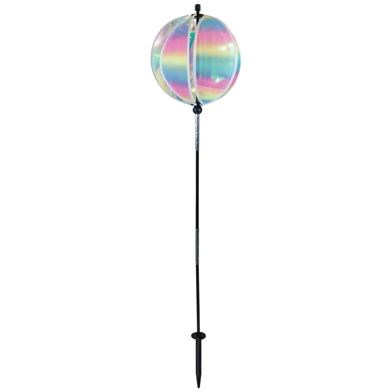 Roue pivotante rayée irisée 11 pouces