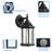 2 Pack 12.2" Outdoor Porch Wall Lights, Exterior Lantern Wall Sconce Light, Wall Mounted Waterproof Lamp for Patio Doorway Yard Garden