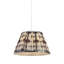 24 cm H Empire Lamp Shade ( Clip On ) in Black and White