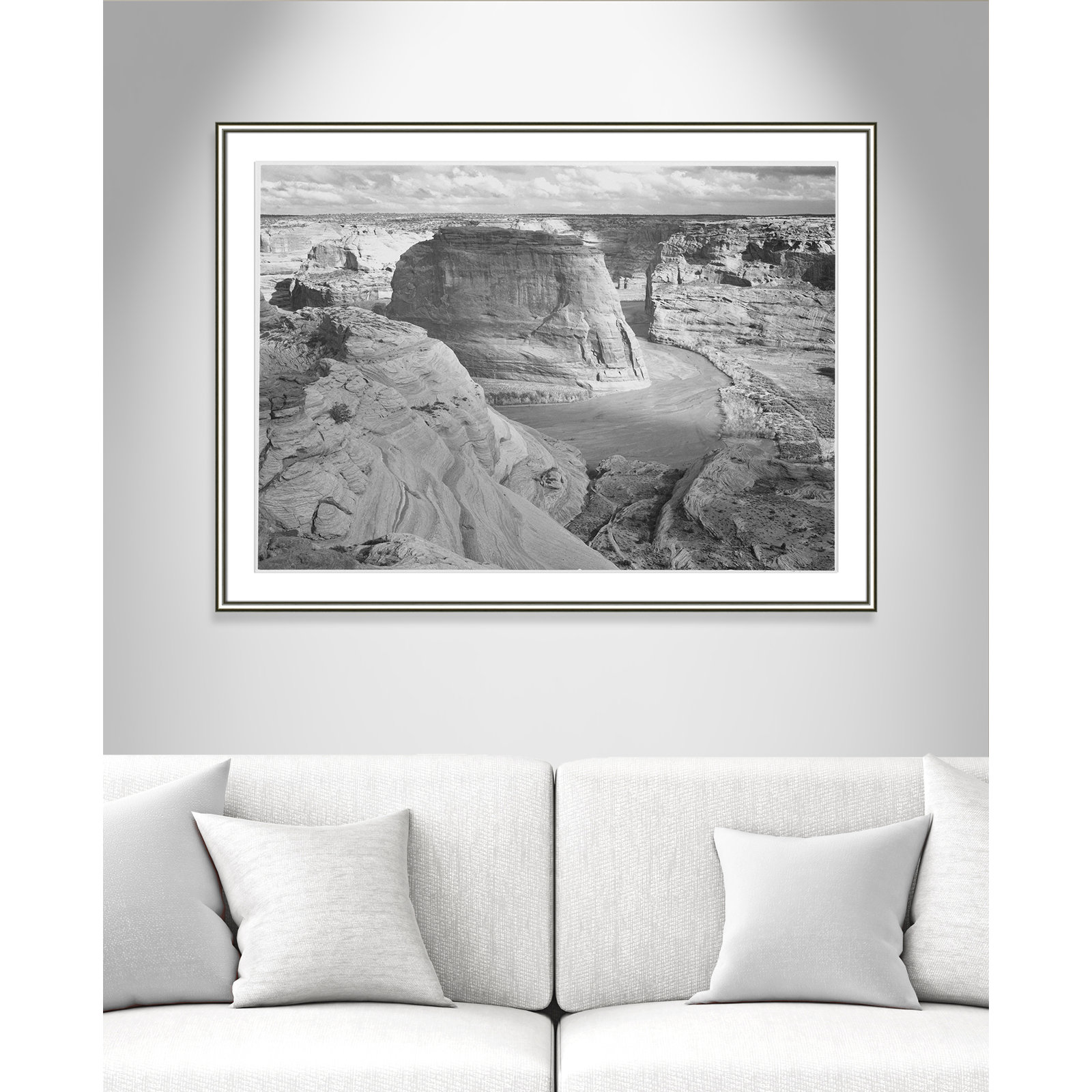 Canyon De Chelly Arizona 2 by Adams, 30.75" H x 42.75" W x 0.88" D, Silver