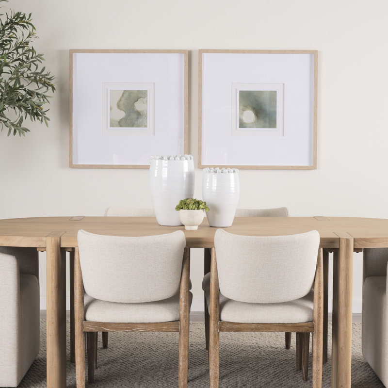 Take a Rest by Ira Havuka a Hand Embelished Textured Canvas, White, Brown Framed Wood, 31.5" H x 31.5" W x 1.625" D