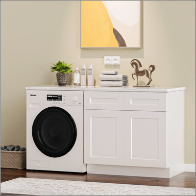 Armoire à évier en bois massif 33 pouces, 2 portes RTA pour la cuisine ou la salle de bain, solution de rangement spacieuse et durable