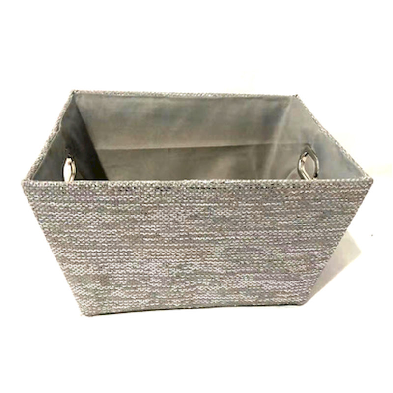 Panier en tissu doublé