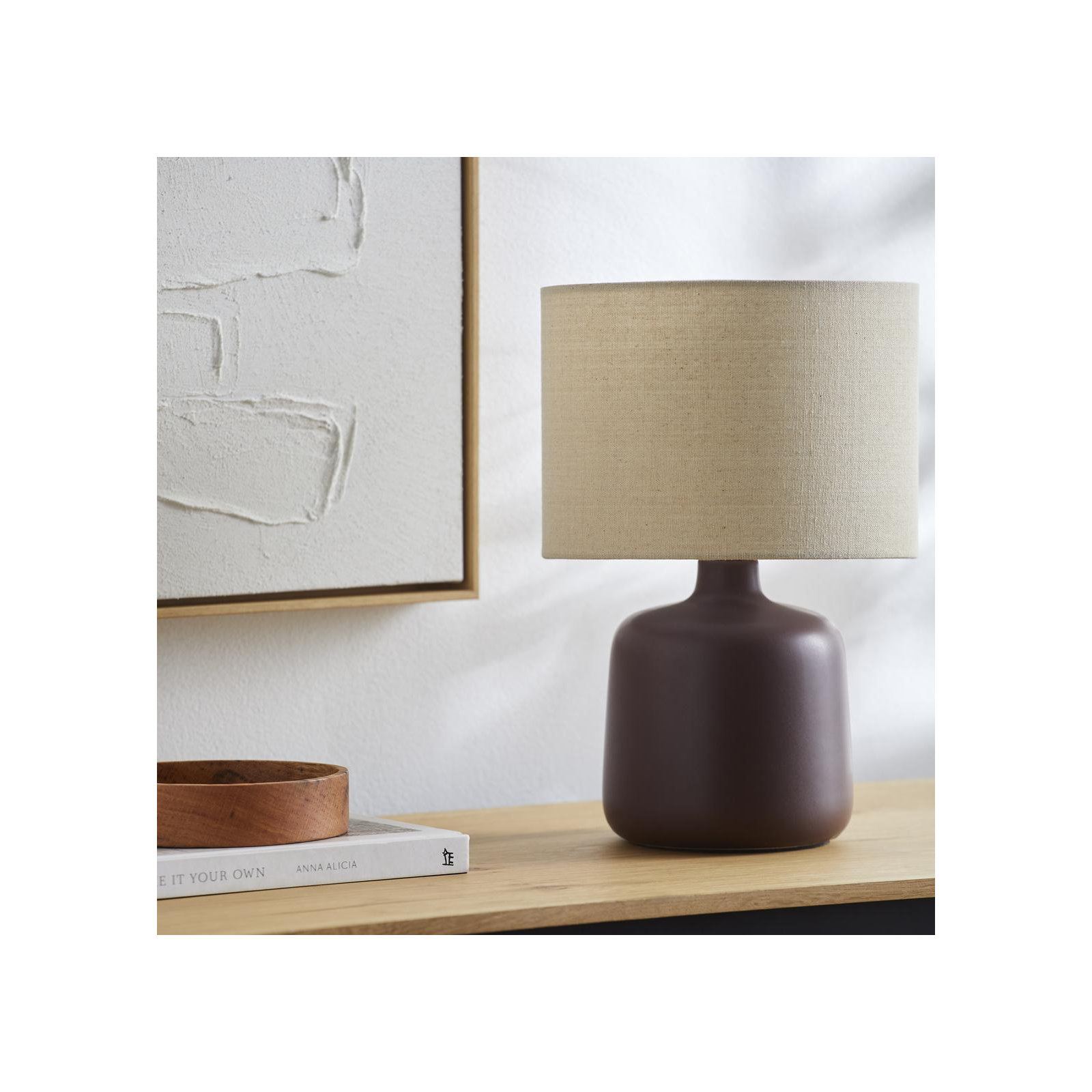 Pramit Table Lamp, Plum