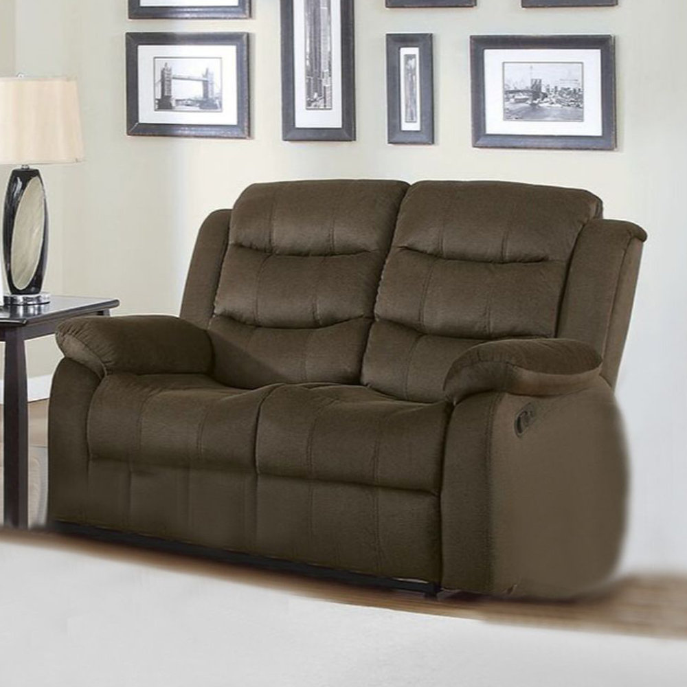 Ebern Designs Dalshawn 58.6'' Upholstered Reclining Loveseat | Wayfair