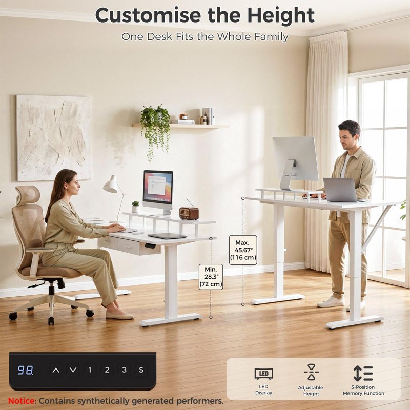 L-Shaped Standing Desk