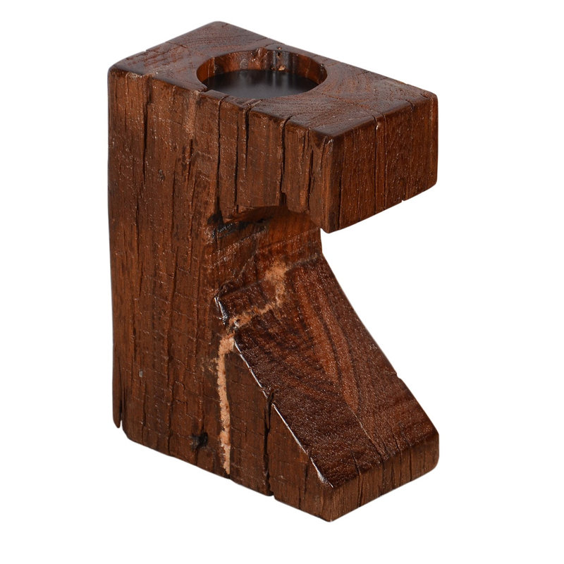 7'' H Solid Wood Candlestick