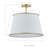 Elsa Semi-Flush Mount, Gold