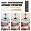 Keashia 42'' Ceiling Fan with LED Lights