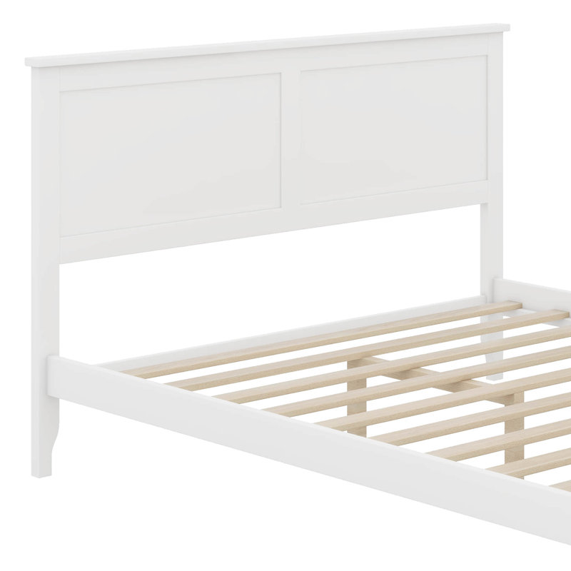 Lit plateforme Modern, Double, Blanc